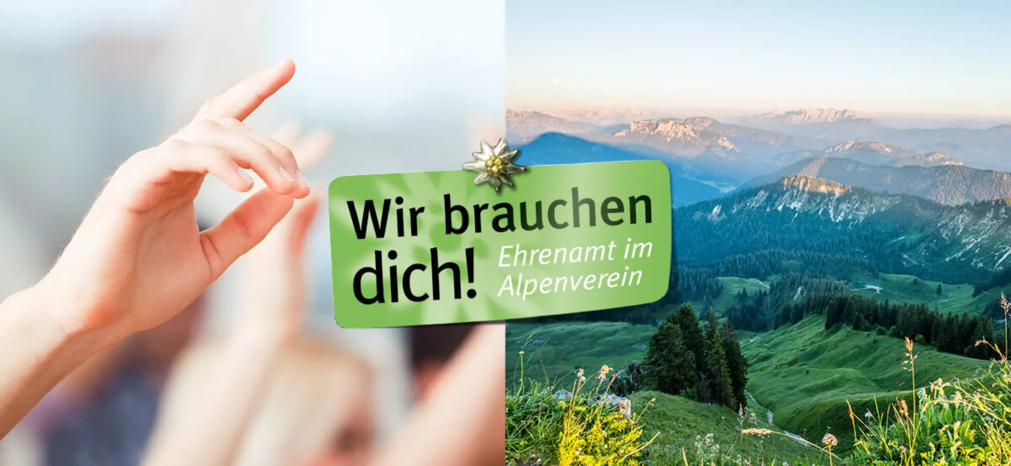 Bildmotiv "Ehrenamt: Wir brauchen Dich" - Imagefoto | © DAV